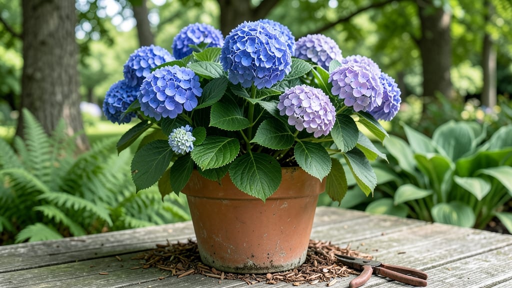 Small Potted Hydrangea: Year-Round Color in Compact Containers