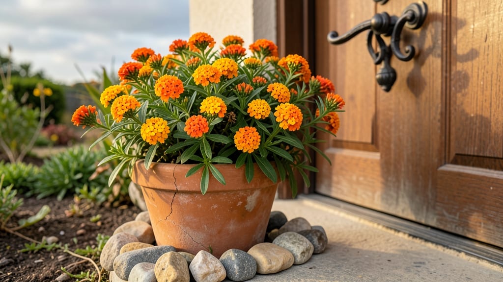 Potted Plants by Front Door: Welcoming Curb Appeal in Minutes