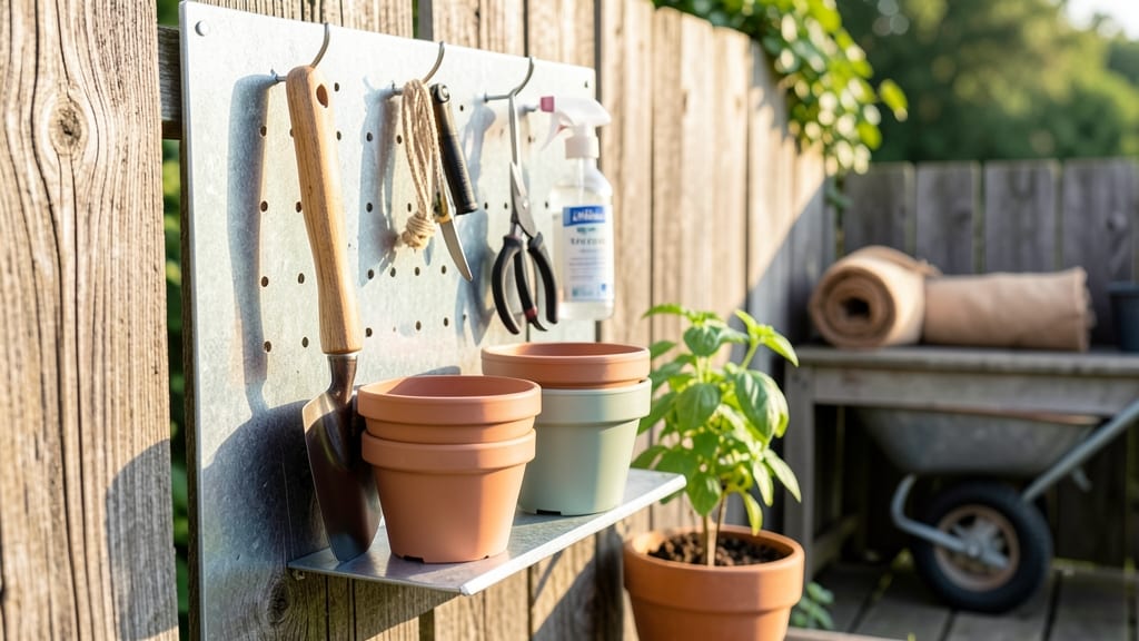 Hanging Pegboard Tool Station