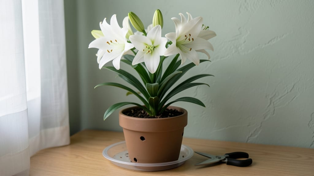 Lily Potted Plant: Year-Round Elegance in Low-Light Spaces