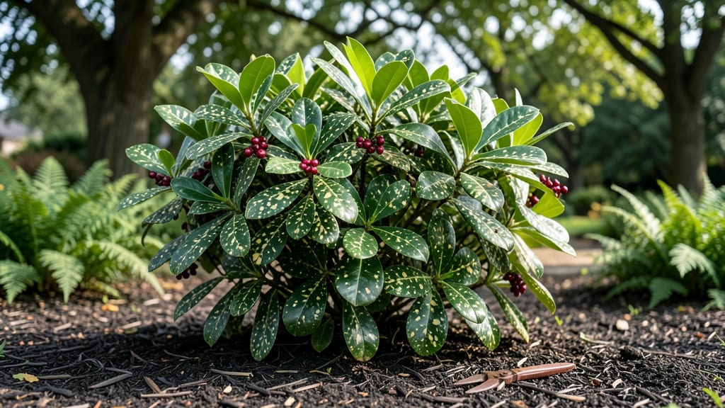 Japanese Spotted Laurel: Year-Round Fragrant Evergreen for Shade Gardens